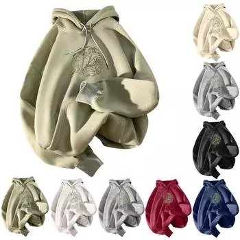 Женские флисовые толстовки большого размера, свитера с длинным рукавом, пуловеры, осенние наряды L бежевый