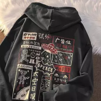 Женские флисовые толстовки большого размера, свитера с длинным рукавом, пуловеры, осенние наряды L чёрный