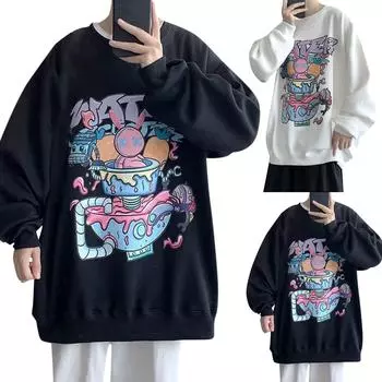 Женские флисовые толстовки большого размера, свитера с длинным рукавом, пуловеры, осенние наряды S белый