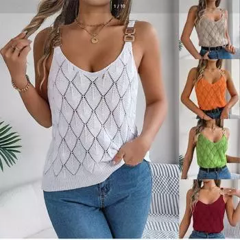 Женские футболки без рукавов с V-образным вырезом, однотонные футболки, женская футболка, уличный трикотаж, верхняя часть S белый