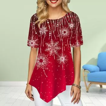 Женские футболки больших размеров с цветочным принтом и жемчугом, свободные повседневные топы, женская нестандартная летняя одежда XS синий