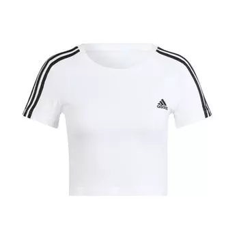 Женские футболки с 3 полосками Adidas Essentials белые IR6112 XL