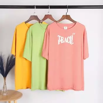 Женские футболки с буквенным принтом, модная повседневная уличная одежда с круглым вырезом и короткими рукавами для девочек, женская одежда, эстетичная одежда M темно-синий