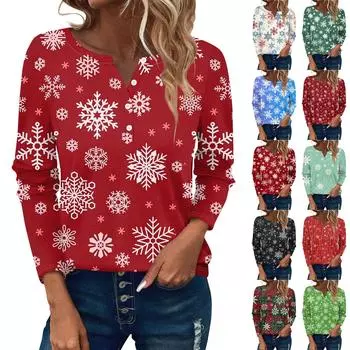 Женские футболки с длинным рукавом и пуговицами, повседневные туники с V-образным вырезом, женские повседневные топы XXL бежевый