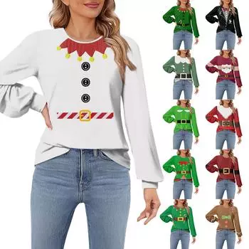 Женские футболки с длинным рукавом, плиссированные, повседневные, с круглым вырезом, топы, блузки S чёрный