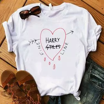 Женские футболки с принтом Harry Styles Love On Your, повседневные футболки, летние топы с коротким рукавом XS