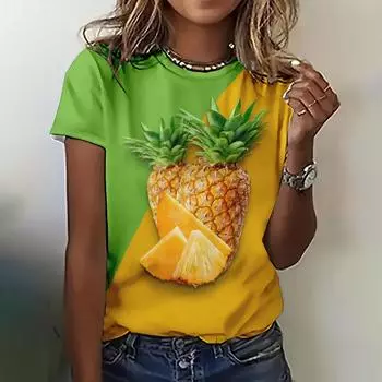 Женские футболки с принтом, модные повседневные футболки с круглым вырезом, летние свободные топы с короткими рукавами, женская одежда, уличная одежда XXS