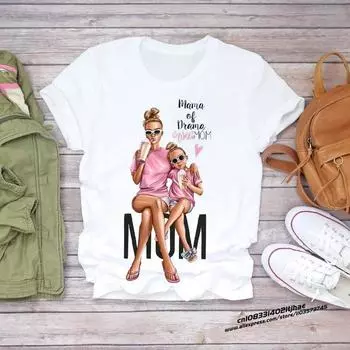 Женские футболки с принтом Super Mom Life Momlife Mama Mother Summer, женские футболки с рисунком, женская футболка с принтом для путешествий XXL