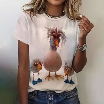 Женские футболки с забавным рисунком животных, повседневный топ с короткими рукавами, женские модные кавайные футболки больших размеров, женские летние футболки XXS