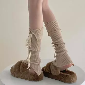 Женские гетры в стиле балета, милые длинные носки для девочек, чулки, вязаные носки до колен, гетры для девочек в стиле Лолита JK One Size белый