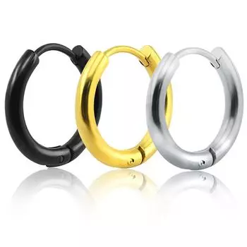 Женские гипоаллергенные стальные ювелирные изделия, проколы, мужские круглые украшения для пирсинга, серьги 8mm золотой