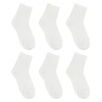 Женские гольфы средней длины однотонные повседневные модные полиэстеровые носки до щиколотки мягкие эластичные дышащие влагоотводящие спортивные носки для девочек универсальные на 4 сезона None молочный белый
