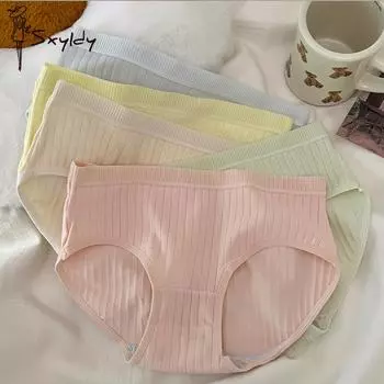 Женские хлопковые антибактериальные брюки в вертикальную полоску, удобные и облегающие L зелёный