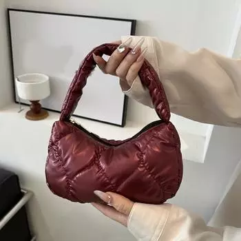 Женские хлопковые сумки-шопперы большой вместимости с мягкой верхней ручкой с лазерным многоцветным ромбовидным узором зимняя стандартная сумка