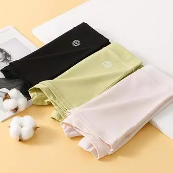 Женские хлопковые трусы-боксеры для мальчиков, подходят для нижнего белья, мягкие тонкие трусики, бесшовные, для повседневной носки, сна M чёрный