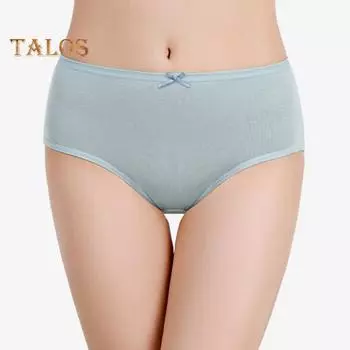 Женские хлопковые трусы, однотонные гигиенические женские трусы, дышащие высокоэластичные трусики, нижнее белье для женщин, повседневная одежда для сна M светло-серый