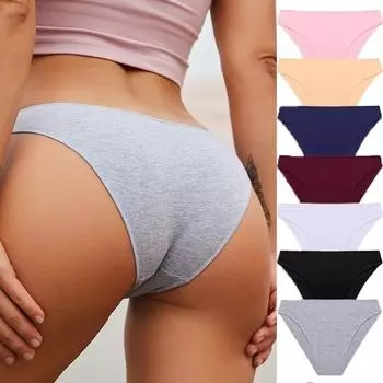 Женские хлопковые трусы с низкой талией, женские спортивные трусы-бикини, эластичное удобное нижнее белье, женские трусики, нижнее белье M-XL M белый