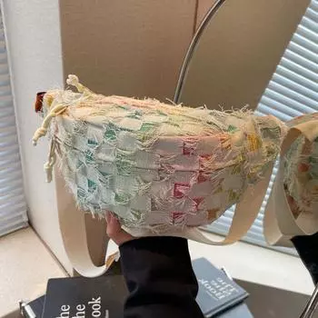 Женские холщовые сумки через плечо, нагрудные сумки, поясные сумки, сумки большой вместимости