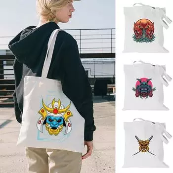 Женские холщовые сумки на плечо, складная сумка с забавным узором, повседневная сумка-тоут, сумка для литературных книг, сумка для покупок для девочек 24*26cm