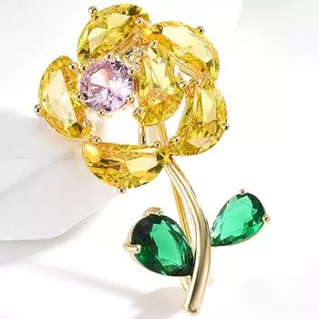 Женские хрустальные броши, свадебные стразы, цветок, брошь, булавки, роскошные ювелирные изделия, подарки