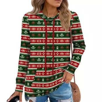 Женские худи-пуловеры, модные толстовки с капюшоном для девочек-подростков, женский осенний туник-топ L армия зеленый