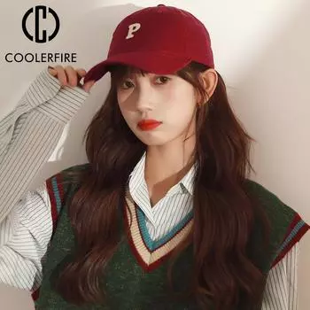 Женские и мужские бейсбольные кепки с вышивкой и надписью, повседневная мода, козырьки в стиле хип-хоп, весенне-летняя уличная кепка для девочек, хлопковая шляпа от солнца AC2014 One Size чёрный