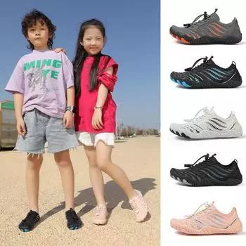 Женские и мужские быстросохнущие водолазные туфли, нескользящие, устойчивые к порезам, для родителей и детей, для рафтинга, речного туризма и для детей, для плавания босиком. 28