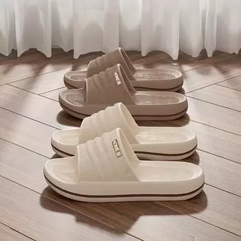 Женские и мужские домашние тапочки, домашняя обувь, EVA, толстая подошва, противоскользящие тапочки для ванной, антизапах 36-37 темно-розовый