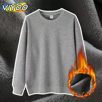 Женские и мужские хлопковые плюс бархатные пуловеры Y2K, толстовки, футболки, корейская зимняя одежда, осенние топы, блузка