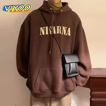 Женские и мужские хлопковые пуловеры с принтом Y2K, американские толстовки с капюшоном, пара, корейская весенне-летняя одежда, уличная одежда, толстовки для мужчин