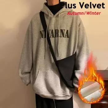 Женские и мужские хлопковые пуловеры, зимние толстовки с принтом Y2K в американском стиле, пальто с капюшоном, корейская осенняя одежда, уличная одежда, мужские толстовки L кофейный