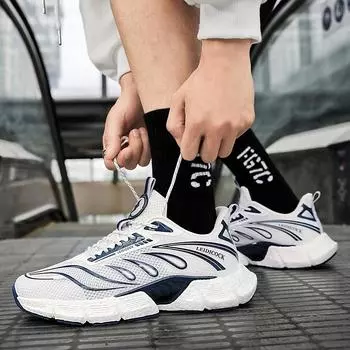 Женские и мужские кроссовки на массивной дышащей платформе, мужская обувь, модные повседневные теннисные туфли, размеры 36-44 36 чёрный