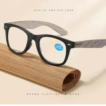 Женские и мужские квадратные очки для чтения, фиолетовые очки для чтения с защитой от синего света, очки для защиты глаз от пресбиопии +1,0 +1,5 +2,0+2,5 +3,0 +3,5 +4,0 +1.0 синий