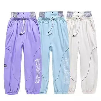 Женские и мужские лыжные штаны, водонепроницаемые ветрозащитные лыжные штаны, утепленные брюки Softshell для сноубординга, пешего туризма, зимние теплые брюки для женщин и мужчин XS