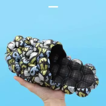 Женские и мужские мягкие тапочки с пузырьками в стиле граффити, модные крутые домашние пляжные туфли из ЭВА, тапочки с массажной подошвой, дизайнерские домашние тапочки с арахисом 35