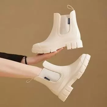 Женские и мужские нескользящие резиновые сапоги для отдыха на природе кухонная обувь для сада мотоцикла водонепроницаемая обувь для рыбалки 36