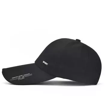 Женские и мужские парусиновые бейсболки унисекс с вышивкой высокого качества One Size чёрный