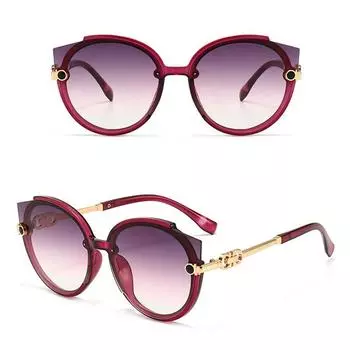Женские и мужские популярные солнцезащитные очки, очки-реснички, роскошные, высококачественные, круглые, винтажные, солнцезащитные очки, уникальные