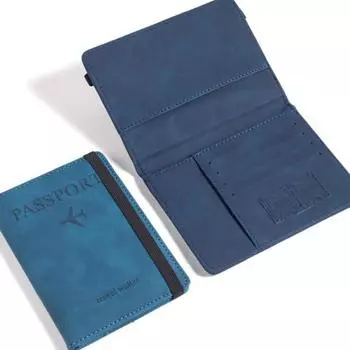 Женские и мужские Rfid винтажные деловые обложки для паспорта держатель многофункциональный ID банковская карта PU кожаный кошелек чехол дорожные аксессуары