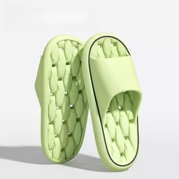 Женские и мужские тапочки для ванной, летние домашние тапочки для ходьбы, нескользящие тапочки из ЭВА 36-37 зелёный
