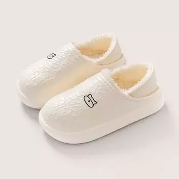 Женские и мужские тапочки Eva водонепроницаемые зимние теплые уютные спальные тапочки без застежек женские домашние хлопковые тапочки сабо для дома и улицы 36-37