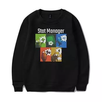 Женские и мужские толстовки с принтом из мультфильмов REPO, с круглым вырезом, с капюшоном, мужские дорожные свитера, уличная одежда, спортивный костюм для активного отдыха XS чёрный