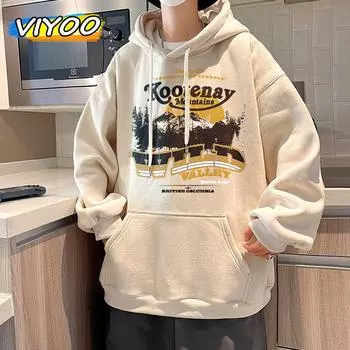 Женские и мужские толстовки с принтом Y2K, хлопковое лоскутное пальто с капюшоном, толстовки, пуловеры, мужская уличная одежда, роскошная L серый