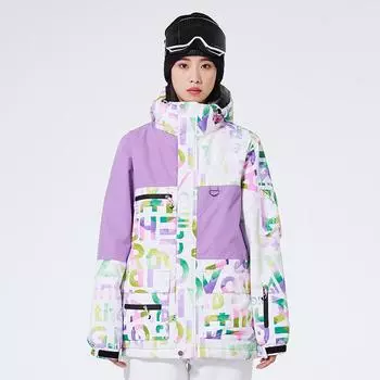 Женские и мужские зимние теплые уличные лыжные куртки с капюшоном, унисекс, ветрозащитная, водонепроницаемая, спортивная куртка для катания на лыжах, сноубордическая куртка для женщин и мужчин S