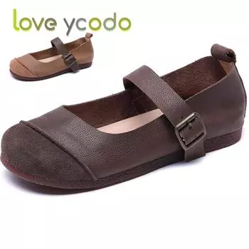 Женские и студенческие летние мокасины Love Ycodo из натурального материала Derma 41