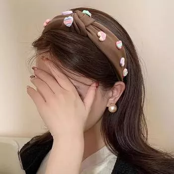 Женские и женские обручи для волос с дизайном «узлы» большого размера, многоцветная повязка на голову, симпатичная ткань, широкий край, аксессуары для волос