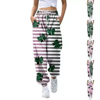 Женские и зимние повседневные домашние брюки-клеш для йоги, повседневные однотонные спортивные брюки M зелёный