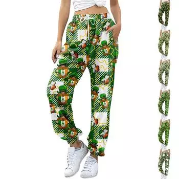 Женские и зимние повседневные домашние брюки-клеш для йоги, повседневные однотонные спортивные брюки L зелёный