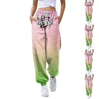 Женские и зимние повседневные домашние брюки-клеш для йоги, повседневные однотонные спортивные брюки L армия зеленый