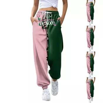 Женские и зимние повседневные домашние брюки-клеш для йоги, повседневные однотонные спортивные брюки L армия зеленый